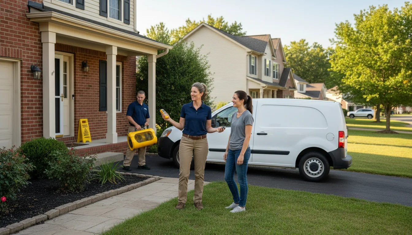 Residential water damage restoration in Fort Laramie, WY